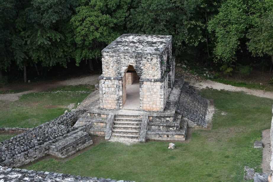 Panoramic view of the ancient Mayan temples